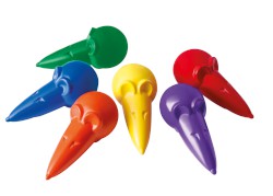 Pelikan Wachsmalmäuse 6 Stück, farbig sortiert, auf Blisterkarte