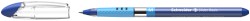 Kugelschreiber Slider Basic, Kappenmodell, M, blau, Schaftfrabe: transparent