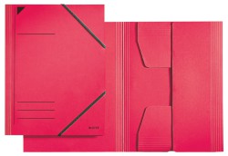 Eckspannermappe, A4, Füllhöhe 350 Blatt, Primärkarton, rot