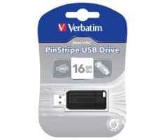 USB-Sticks Pin Stripe Serie 16 GB, schwarz
