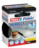 Gewebeklebeband tesa® extra Power Gewebeband, 2,75 m x 38 mm, schwarz