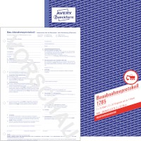 Bauabnahmeprotokoll, selbstdurchschreibend, DIN A4, 2x32 Blatt