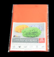 Seidenpapier Original, 50 cm x 70 cm, orange, SB-Poly-Pack mit 5 Bogen