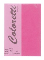 Coloretti Karten A6 Pink im 5er Pack zum Selbstgestalten