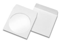 CD-Hüllen weiß, Ausführung: CD-Hüllen, Größe mm: 124 x 124