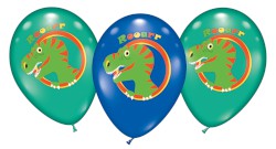 Luftballons Dinosaurier mehrfarbig