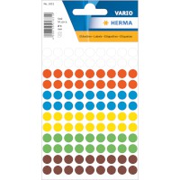 Markierungspunkte, Büropackung farbig sortiert, Durchmesser: 8 mm Ø