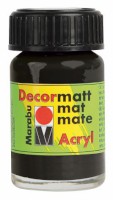 Decormatt Acyrl 15 ml im Glas schwarz