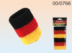 Schweißband "Deutschlandflagge" 10 x 6 cm 2er Packung