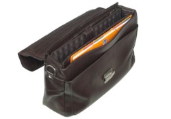 Notebook-Tasche Leder braun; für: 16“