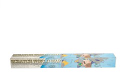 Weltkarte zum Freirubbeln circa 88x52 cm